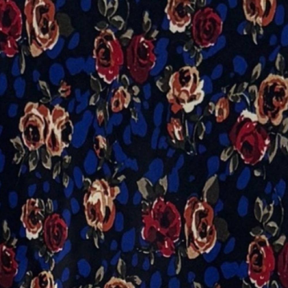Lioness Summer Thing Ankle Midi Floral Skirt, Blue/Red, Size XS, NWT - Picture 3 of 12
